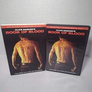 Clive Barkers Book of Blood (DVD, 2009) Original Director's Cut w/Sleeve VG